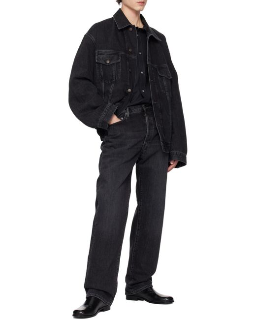 Acne Gray Straight-Leg Jeans for men
