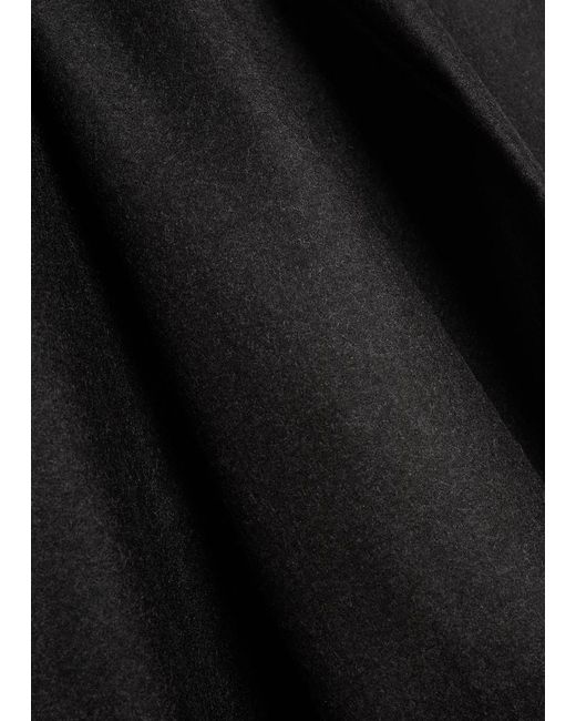 Rohe Black Relaxed Straight-Leg Wool Trousers