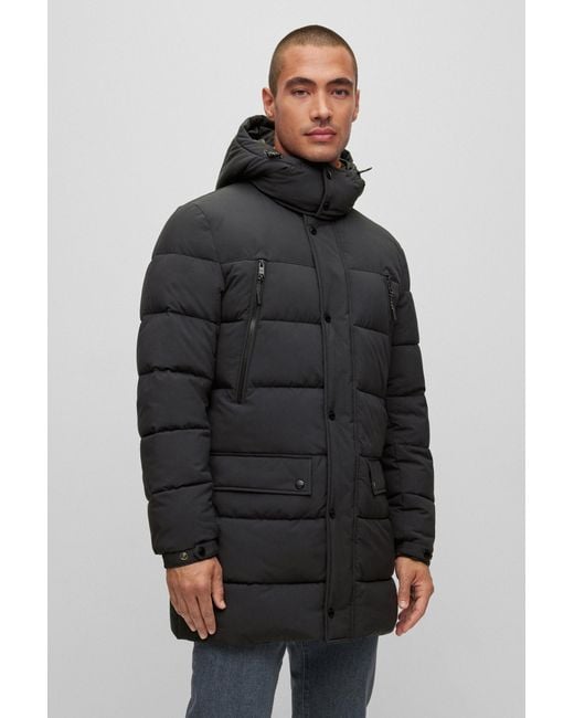 Boss Blue Padded Puffa Jacket for men