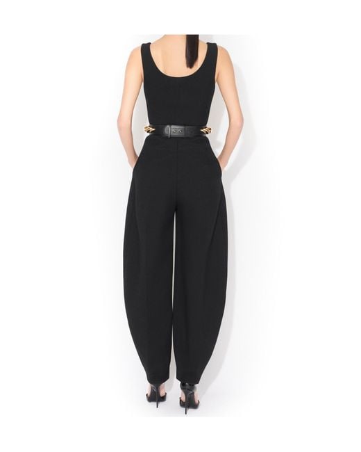 Alaïa Blue Alaïa Round Crepe Jumpsuit