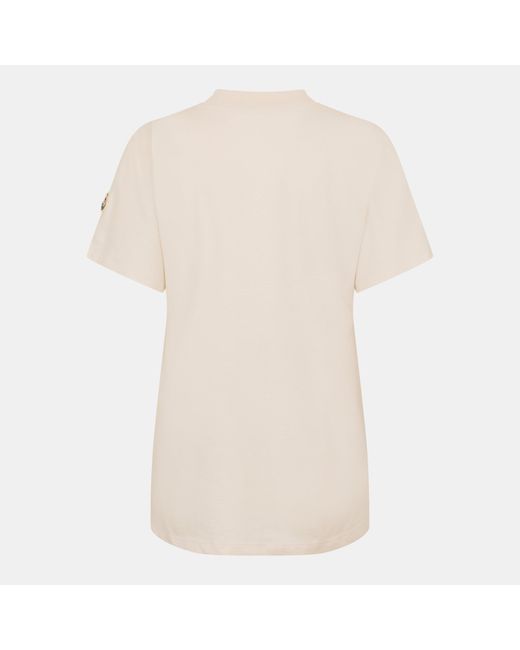 Moncler White Crew Neck Short Sleeve