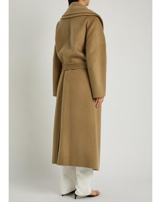 Rohe Natural Double-Faced Belted Wool And Cashmere-Blend Coat