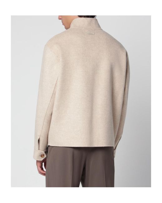 Lardini Brown Long-Sleeve Jacket for men