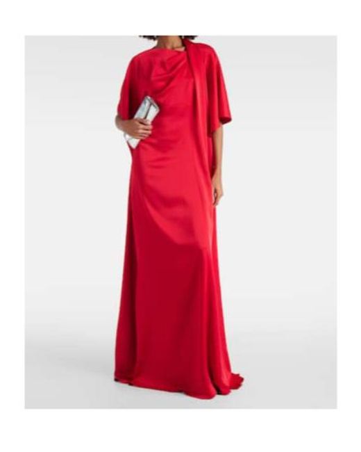Safiyaa Reda Gathered Satin Gown
