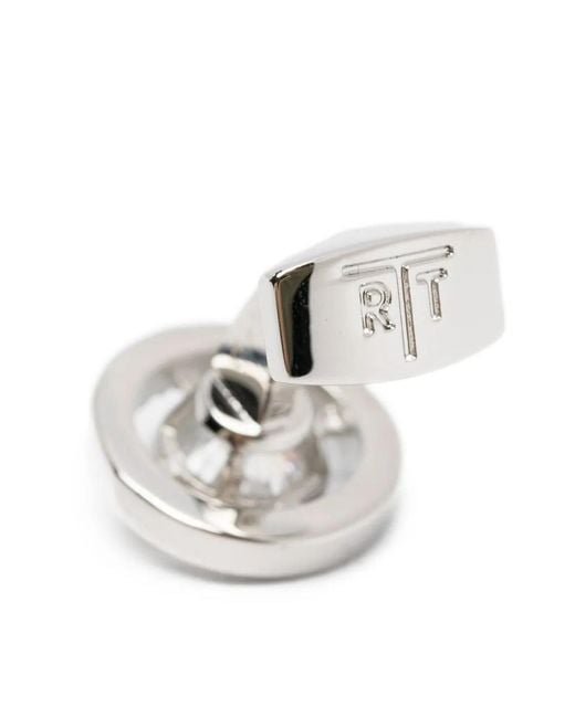 Tateossian White Halo Quartz Cufflinks for men