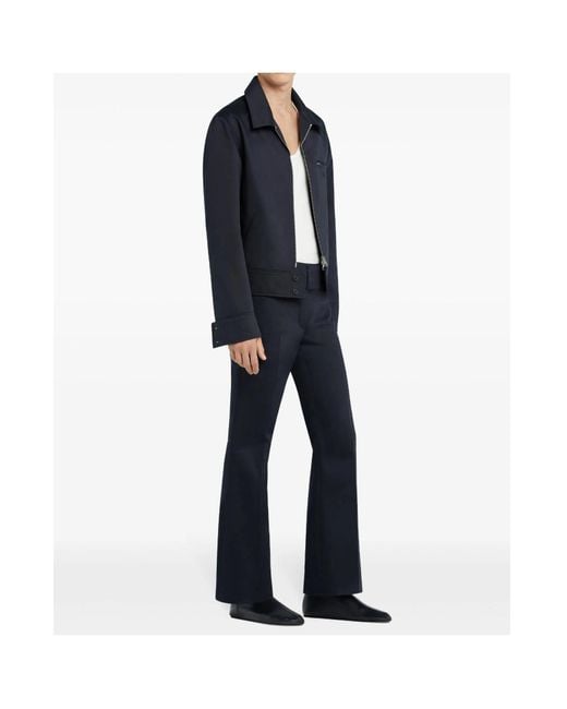 Courreges Blue Zip-Up Jacket for men