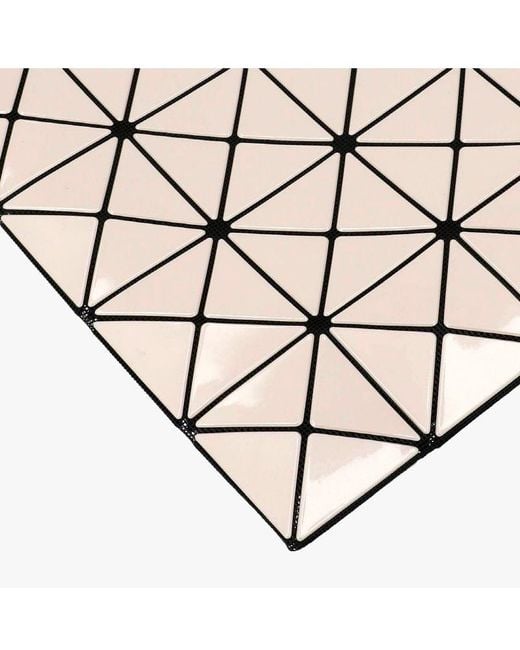 Issey Miyake White Geometric Pattern Crossbody Bag