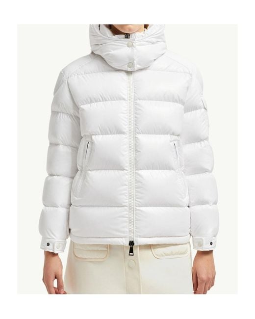 Moncler Gray Maire Hooded Short Down Jacket