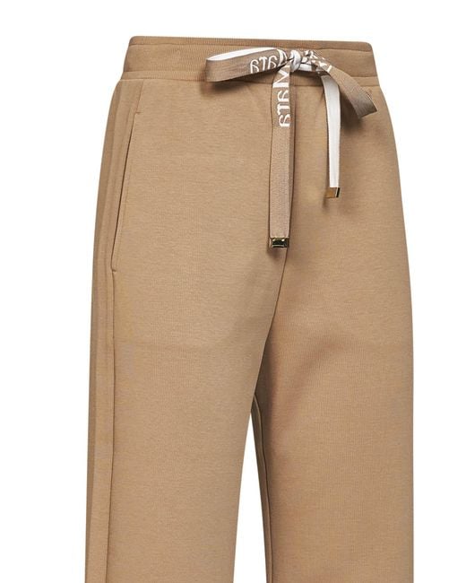 Max Mara Natural Bali Wide Leg Drawstring Pants