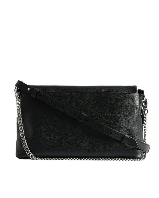 Zadig & Voltaire Black Rocky Ii Graffiti Bag