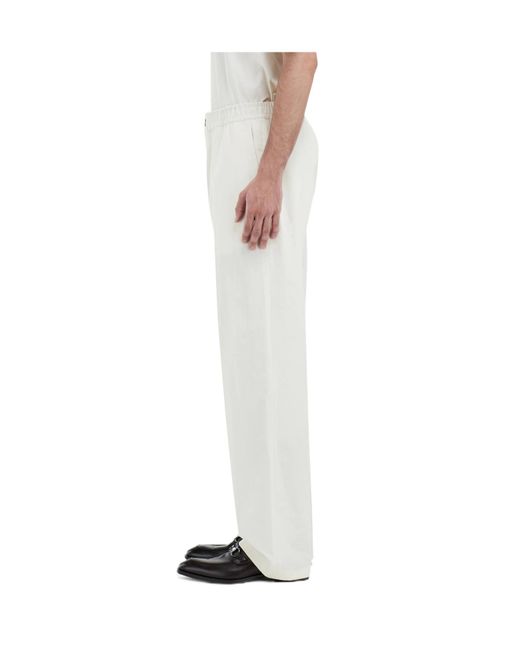 Ferragamo White Tailored Jogger for men