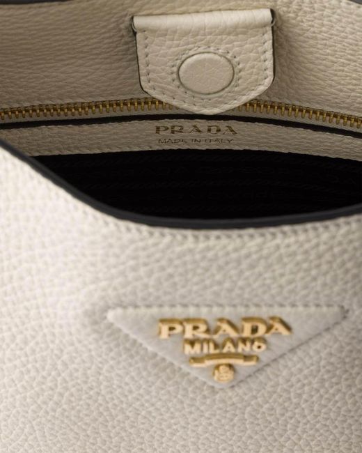 Prada Natural Medium Leather Bag