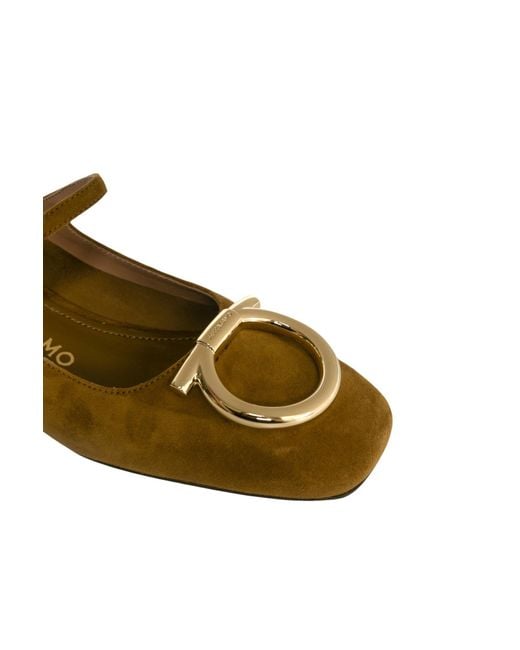 Ferragamo Brown Marry 2 High Heels