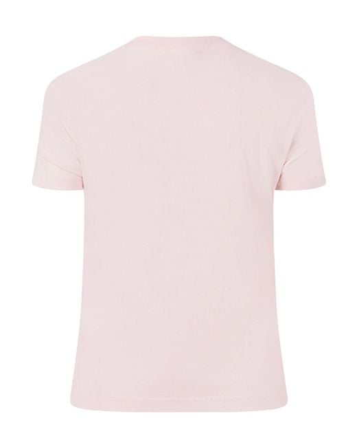 Casablanca Pink Simple T-Shirt