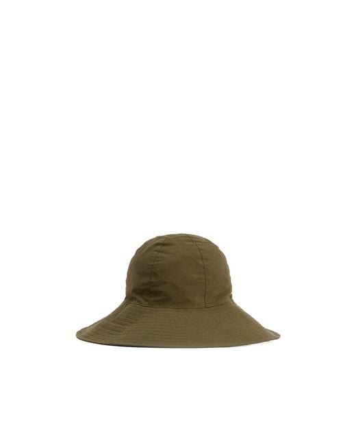 Barbour Green Solid Color Floppy Hat