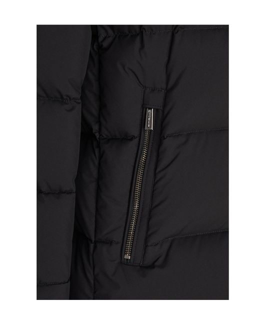 Moorer Black Brett-Sh Quilted Jacket for men