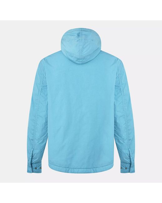C P Company Blue Padded Bomber Jacket for men