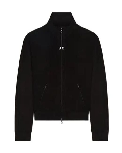 Courreges Black Zip-Up Jacket for men
