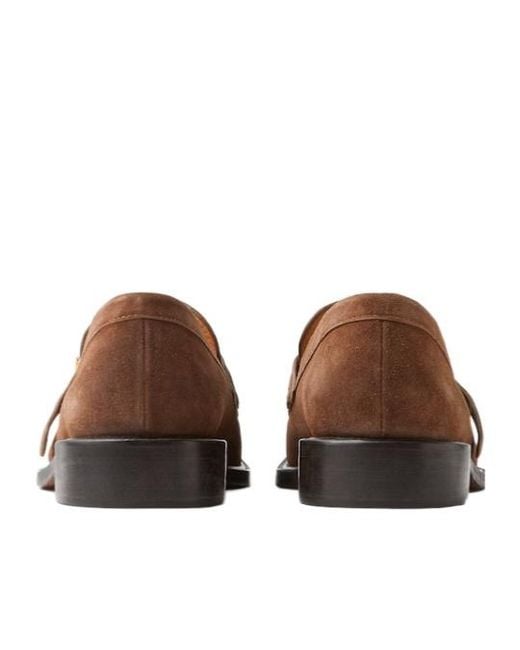Versace Brown Primo Crosta Loafers for men