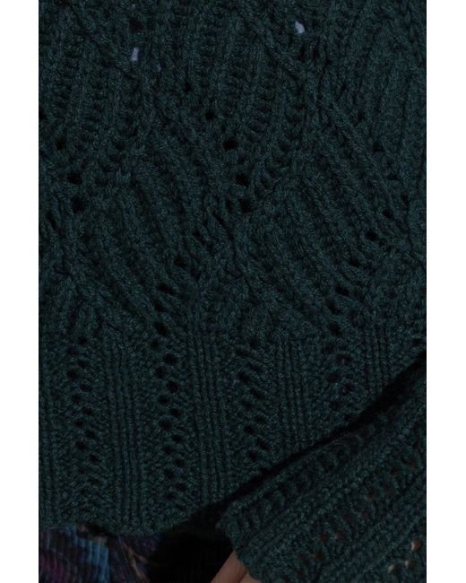 Etro Blue Long Sleeved Turtleneck Knitted Jumper
