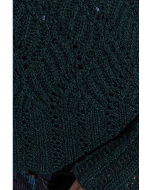 Etro Blue Long Sleeved Turtleneck Knitted Jumper