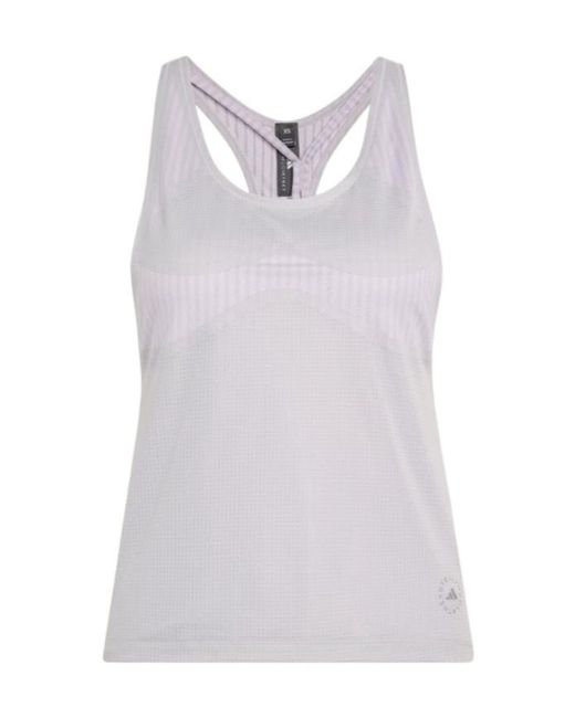 Adidas By Stella McCartney White Panelled Sleeveless Top