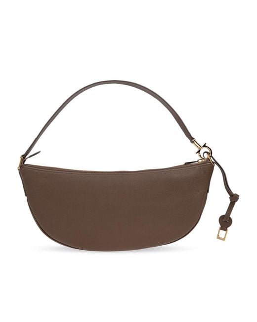 Ferragamo Brown Logo Shoulder Bag
