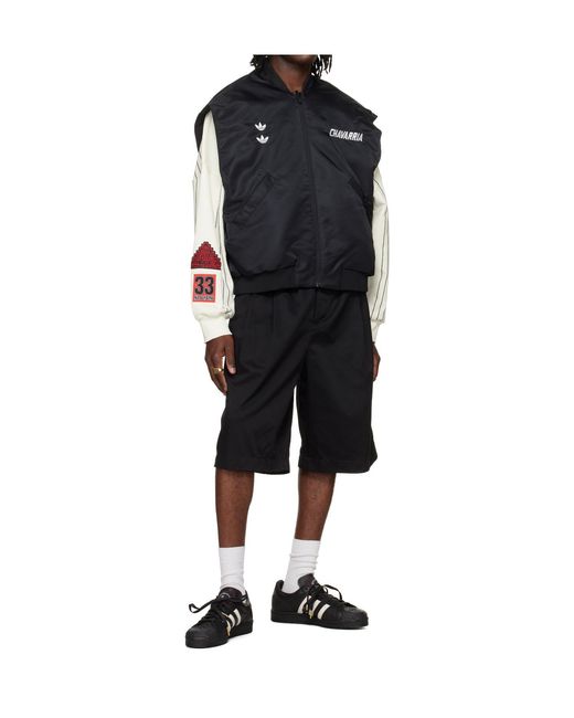 ADIDAS X WILLY CHAVARRIA Black Willy Chavarria X Adidas Originals Superstar Low-Top Lace-Up Casual Sneakers for men