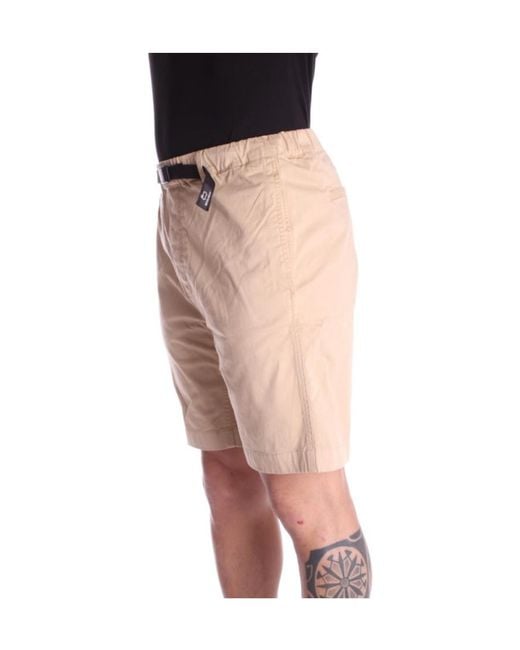 Woolrich Multicolor Belted-Waist Bermuda Shorts for men