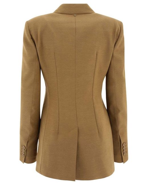 Sportmax Green Lapel Suit Jacket