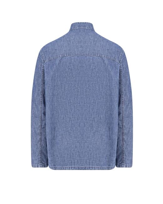 Valentino Blue Button-Up Denim Jacket for men