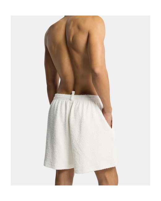 DSquared² White Drawstring Shorts for men