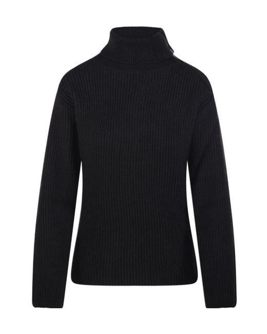 P.A.R.O.S.H. Blue Turtleneck Knit Sweater