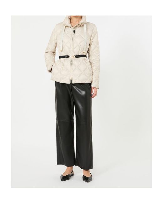 Max Mara Natural The Cube Mtcsoftb High Neck Belted Jacket