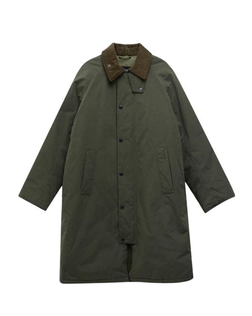 Barbour Green Long-Sleeved Coat for men