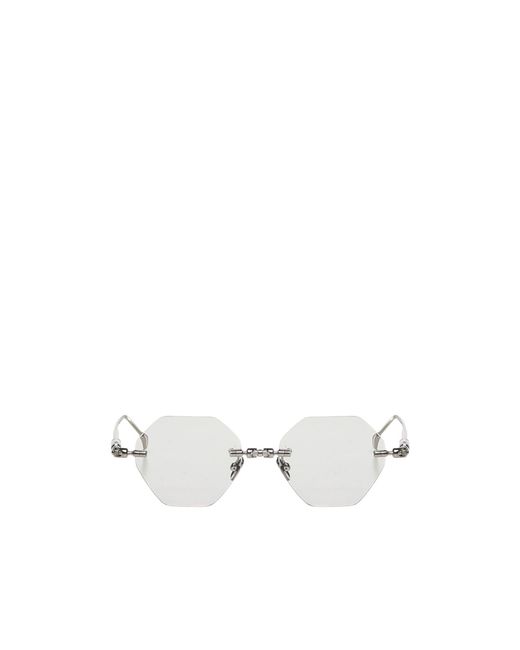 Kuboraum White Geometric Flat Mirror for men