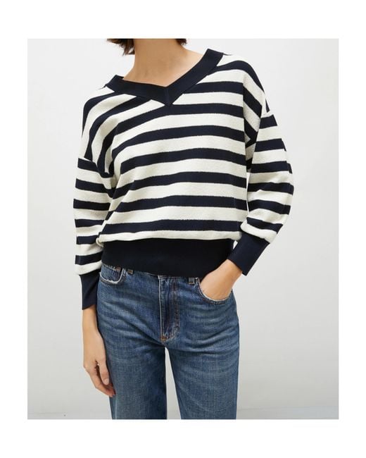 Marella Blue Striped Sweater