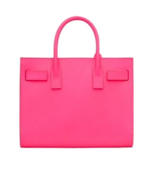 Saint Laurent Pink Sac De Jour Nano Crossbody Bag