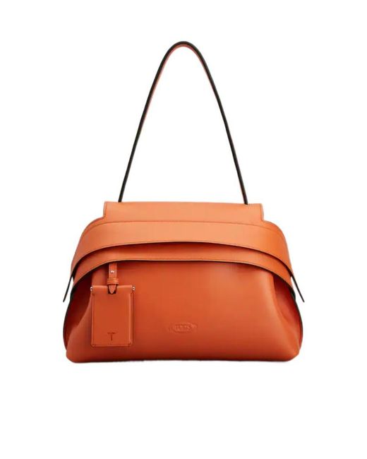 Tod's Orange Wave Small Shoulder Bag