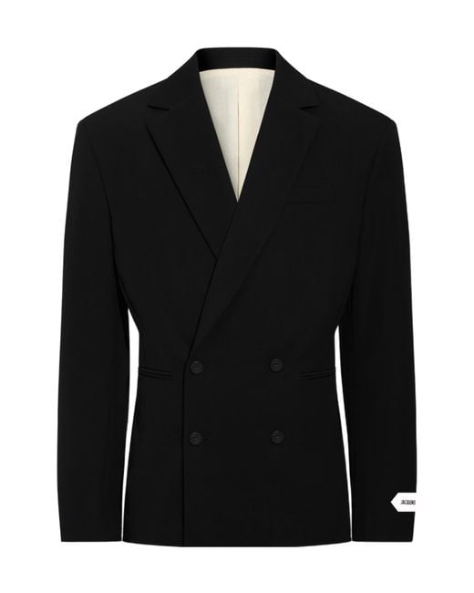 Jacquemus Black The Fernando Double-Breasted Blazer for men