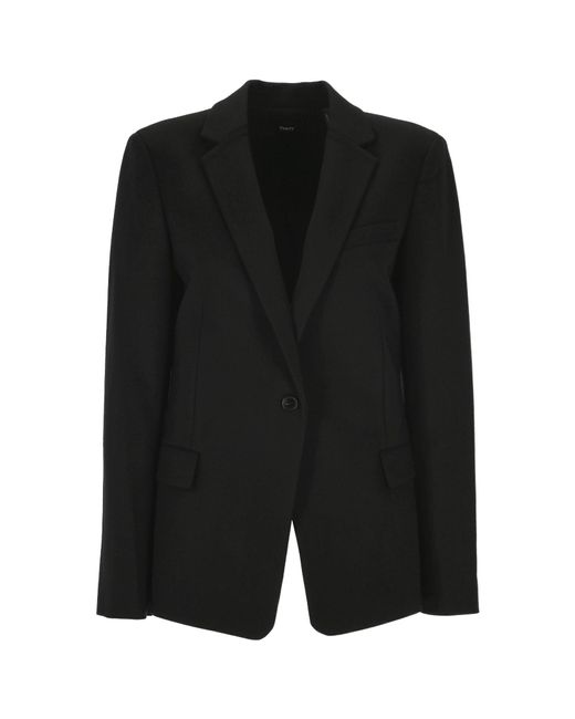 Theory Black Slim Fit Tailored Blazer
