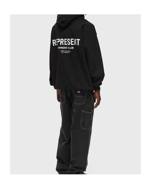 Represent Gray Owners Club Oversized Hoodie for men