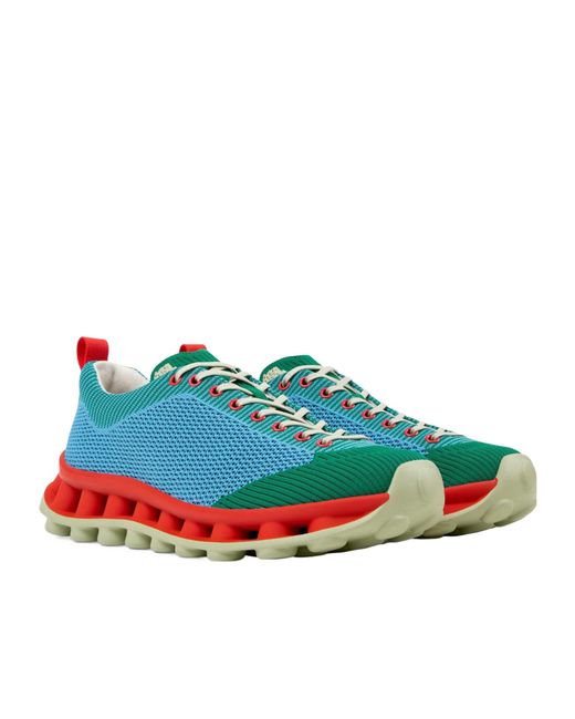 Camper Blue Lace-Up Sneakers for men