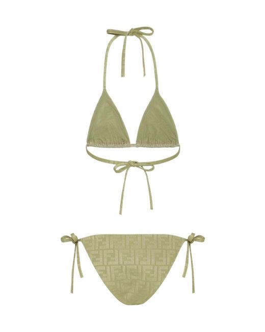 Fendi Green Lycra Bikini