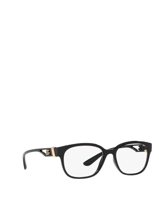 Dolce & Gabbana White Eyewear Square Frame Glasses