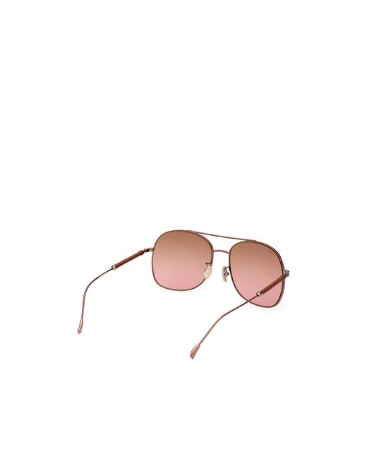 Tod's Pink Aviator Sunglasses