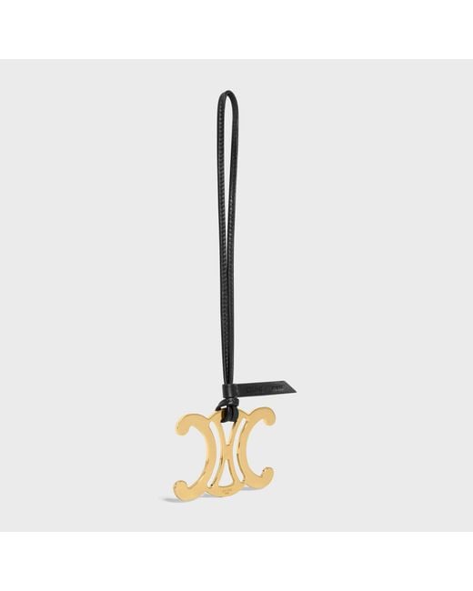 Céline Metallic Maxi Triomphe Charm