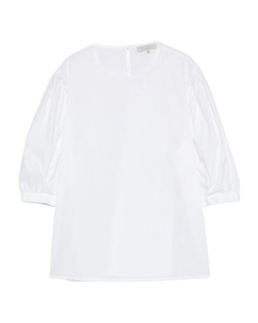 Antonelli White Mid-Length Sleeve Cover-Up