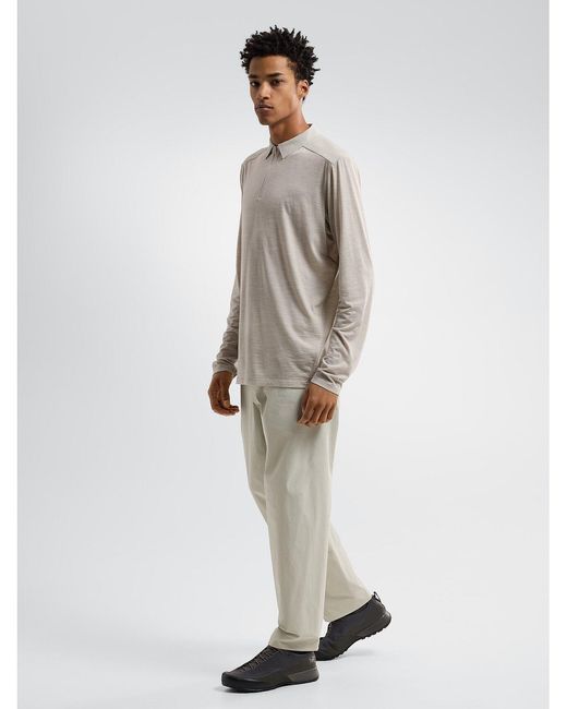 Veilance White Mélange-Effect Wool-Blend Polo Shirt for men