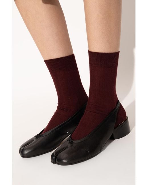 Maison Margiela Brown Tabi Toe Heeled Shoes